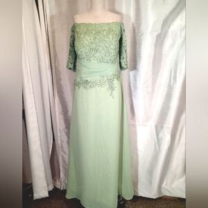 green emerald velvet dress Mint Green Ruched V-Neck Spaghetti Straps Chiffon Bridesmaid Gown